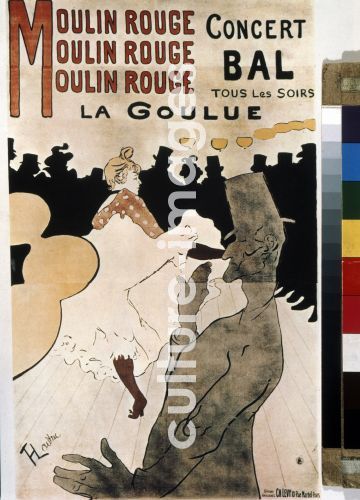 Henri Toulouse-Lautrec, La Goulue au Moulin Rouge (Plakat), Toulouse-Lautrec, HenrI. de (1864-1901)