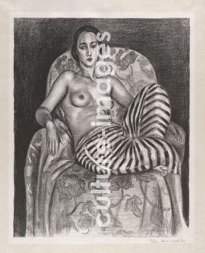 Henri Matisse, Grande Odalisque à culotte bayadère (Die große Odaliske mit gestreifter Hose)