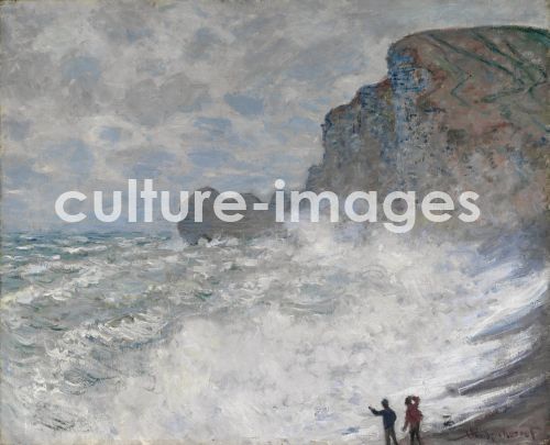 Claude Monet, Rauhes Wetter in Étretat