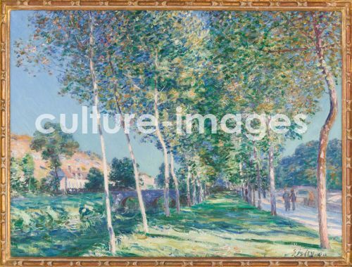 Alfred Sisley, Die Pappelallee in Moret-sur-Loing