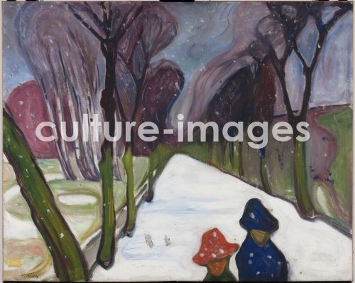 Edvard Munch, Allee im Schneegestöber