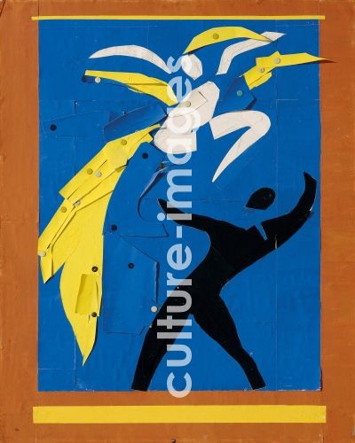 Henri Matisse, Zwei Tänzer (Deux danseurs). Vorhangentwurf zum Ballett Rouge et Noir von Léonide Massine