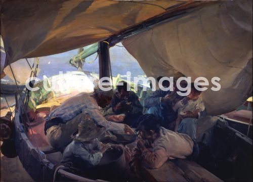 Joaquín Sorolla y Bastida, Mittagessen auf dem Boot