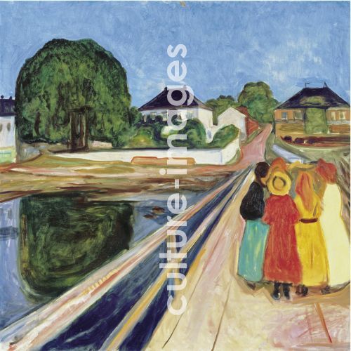 Edvard Munch, Die Mädchen auf der Brücke