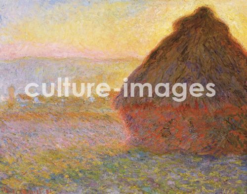 Claude Monet, Getreideschober (Sonnenuntergang)