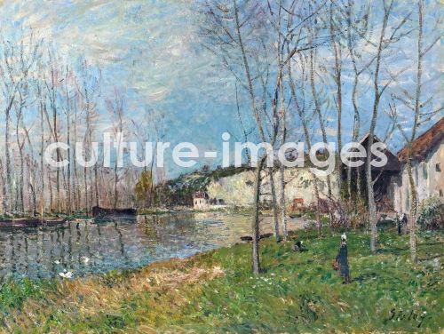 Alfred Sisley, Frühling am Ufer der Loing (Printemps au bord du Loing)