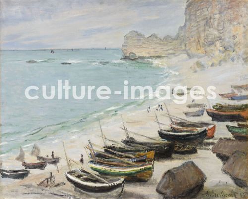 Claude Monet, Boote am Strand von Étretat