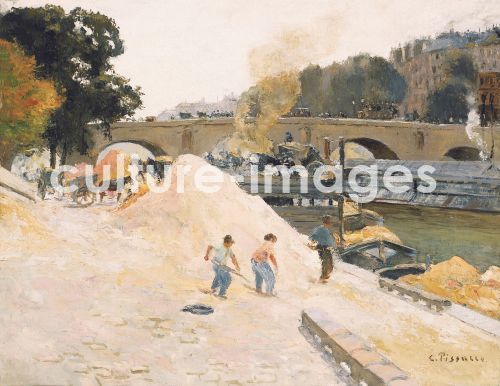 Camille Pissarro, Le Pont-Marie vu depuis le quai d