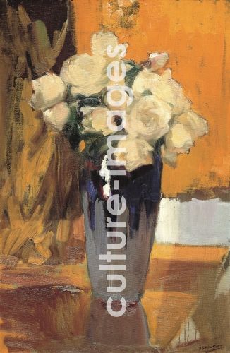 Joaquín Sorolla y Bastida, Weiße Rosen aus meinem Hausgarten