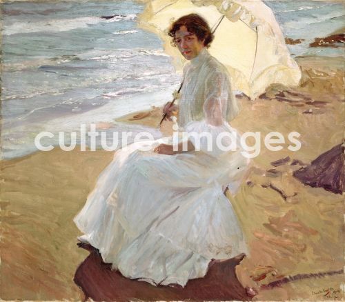 Joaquín Sorolla y Bastida, Clotilde am Strand