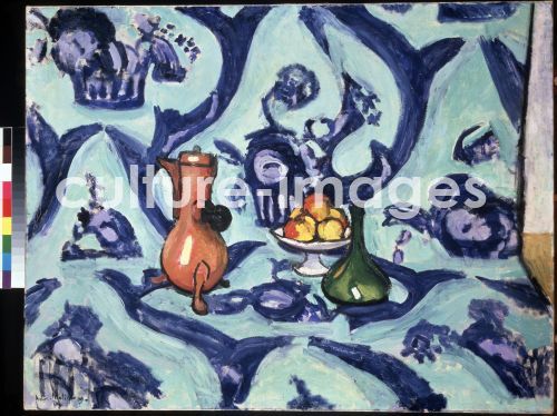 Henri Matisse, Stilleben auf blauer Tischdecke