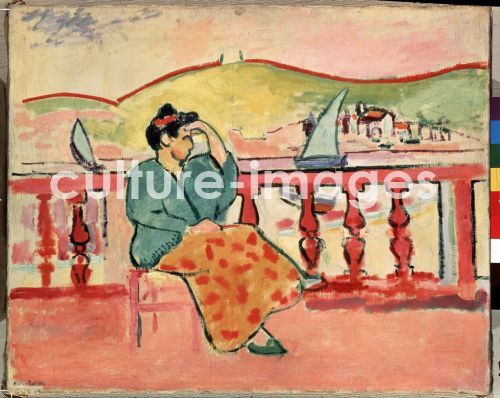 Henri Matisse, Dame auf der Terrasse, Matisse, Henri (1869-1954)