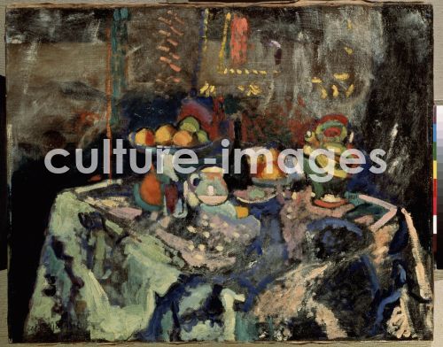 Henri Matisse, Vase, Flasche und Früchte