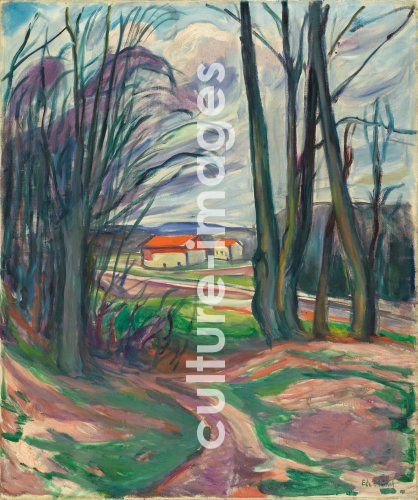 Edvard Munch, Munch, Edvard (1863-1944), Landschaft in Skoyen