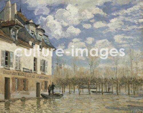 Alfred Sisley, Boat in the Flood at Port Marly