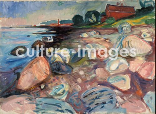 Edvard Munch, Shore with Red House