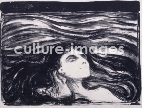 Edvard Munch, Lovers in the Waves (Elskende par i bolger)