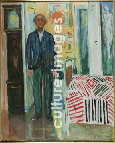 Edvard Munch, Self-Portrait. Between the Clock and the Bed