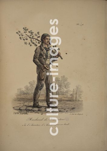 Carle Vernet, "Maikäfer-Verkäufer. Aus der Serie ""Cris de Paris"" (Ausrufer von Paris)"