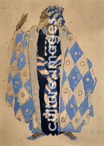 Léon Bakst, Kostümentwurf zum Theaterstück Das Martyrium des heiligen Sebastian