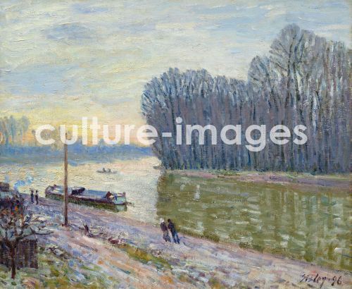 Alfred Sisley, Tournant du Loing. Sunrise in November