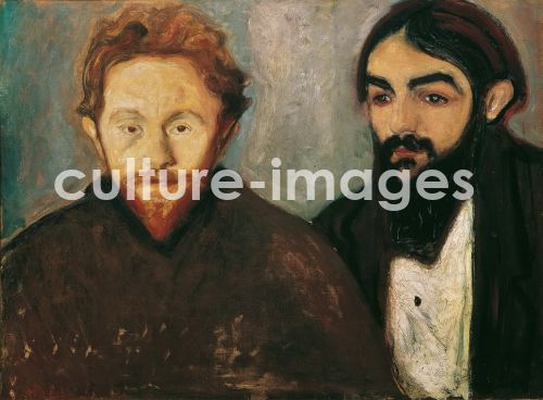 Edvard Munch, The painter Paul Hermann and the physician Paul Contard