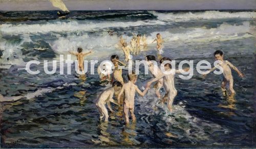 Joaquín Sorolla y Bastida, Bañar a los niños