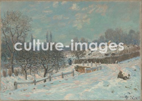 Alfred Sisley, Route de Louveciennes, effet de neige