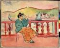 Henri Matisse, Dame auf der Terrasse, Matisse, Henri (1869-1954)