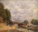 Alfred Sisley, Schleppschiffe bei Billancourt