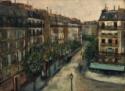 Maurice Utrillo, Rue Custine à Montmartre