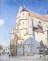 Alfred Sisley, The Church at Moret (Evening)