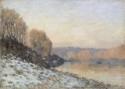 Alfred Sisley, The Seine in Bougival in Winter