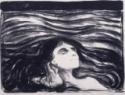 Edvard Munch, Lovers in the Waves (Elskende par i bolger)