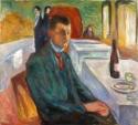 Edvard Munch, Self-Portrait with a Bottle of Wine