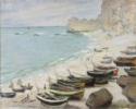 Claude Monet, Boote am Strand von Étretat