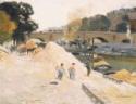 Camille Pissarro, Le Pont-Marie vu depuis le quai d'Anjou