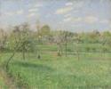 Camille Pissarro, Frühlingsmorgen mit Wolken, Éragny