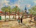 Maurice Utrillo, Avenue des tilleuls, Eglise de Montmagny (Val d'Oise)