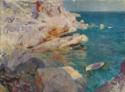 Joaquín Sorolla y Bastida, Rocks of Jávea and the white boat