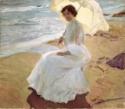 Joaquín Sorolla y Bastida, Clotilde on the Beach