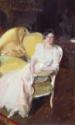 Joaquín Sorolla y Bastida, Clotilde Sitting on a Sofa