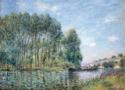 Alfred Sisley, A Bend in the River Loing at Moret. Spring