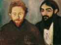 Edvard Munch, The painter Paul Hermann and the physician Paul Contard